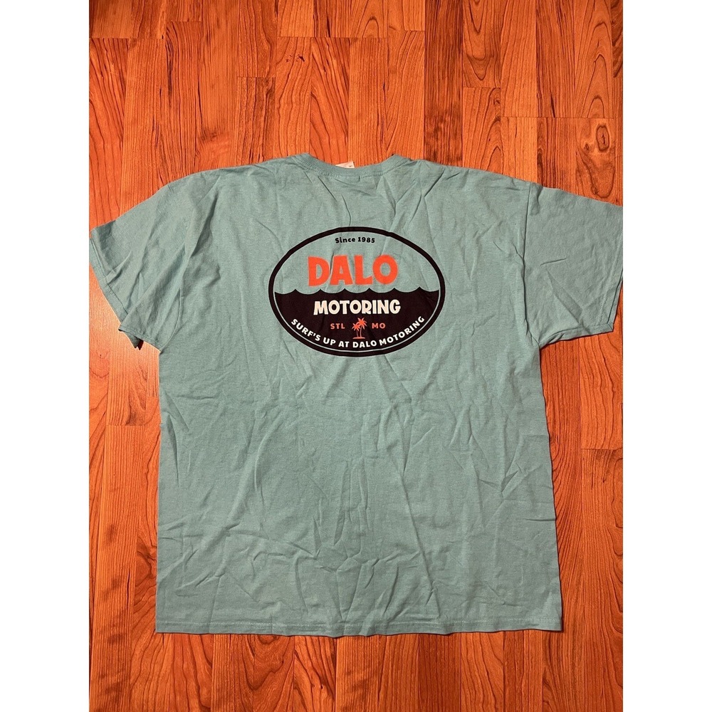 DALO‎ Motoring Motors STL St Louis Turquoise Blue T-Shirt - 2XL